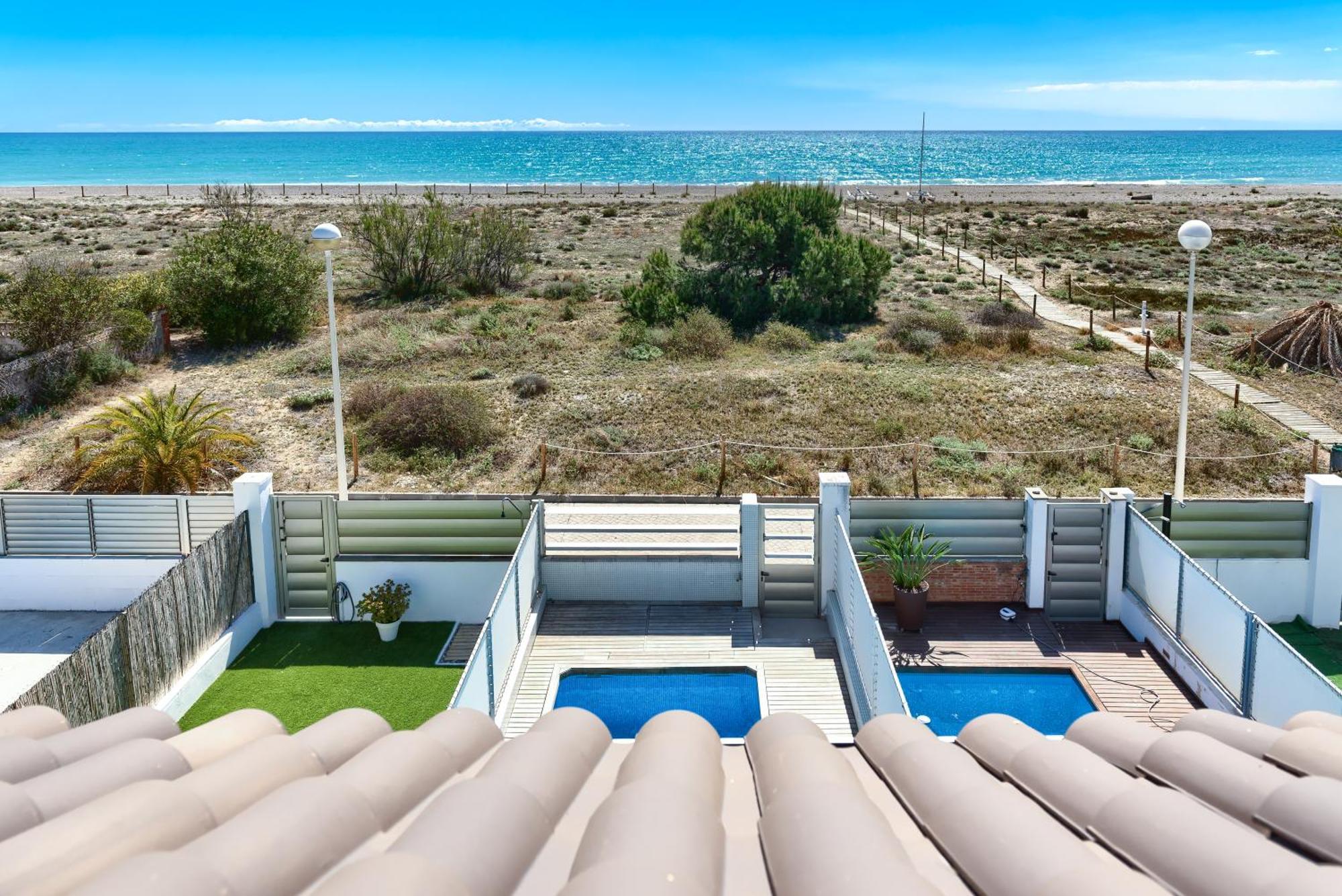 Casa Frente Al Mar Con Piscina Privada Apartman Sagunto Kültér fotó