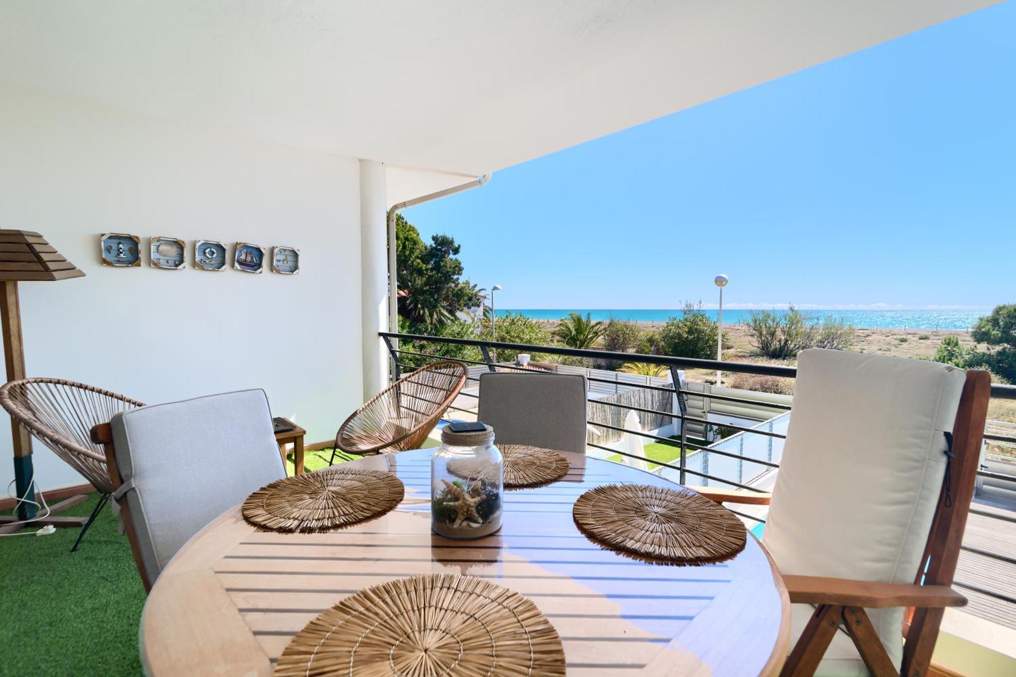 Casa Frente Al Mar Con Piscina Privada Apartman Sagunto Kültér fotó